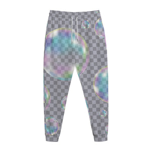 Colorful Soap Bubble Print Jogger Pants