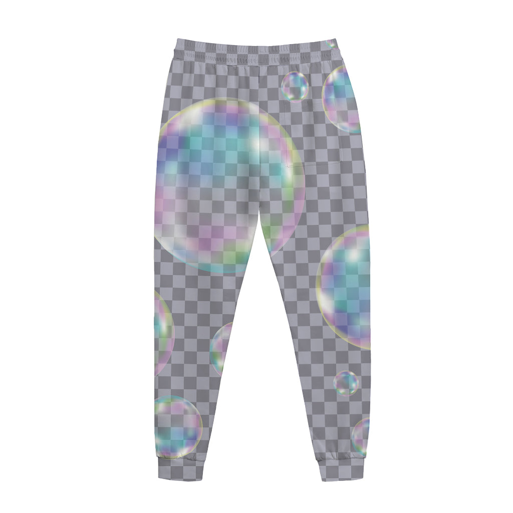 Colorful Soap Bubble Print Jogger Pants