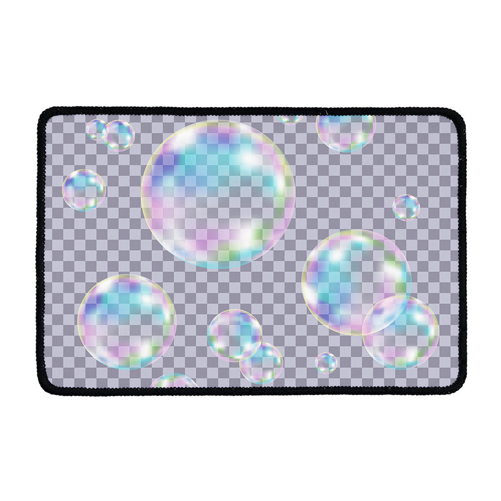 Colorful Soap Bubble Print Kitchen Mat