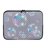 Colorful Soap Bubble Print Laptop Sleeve