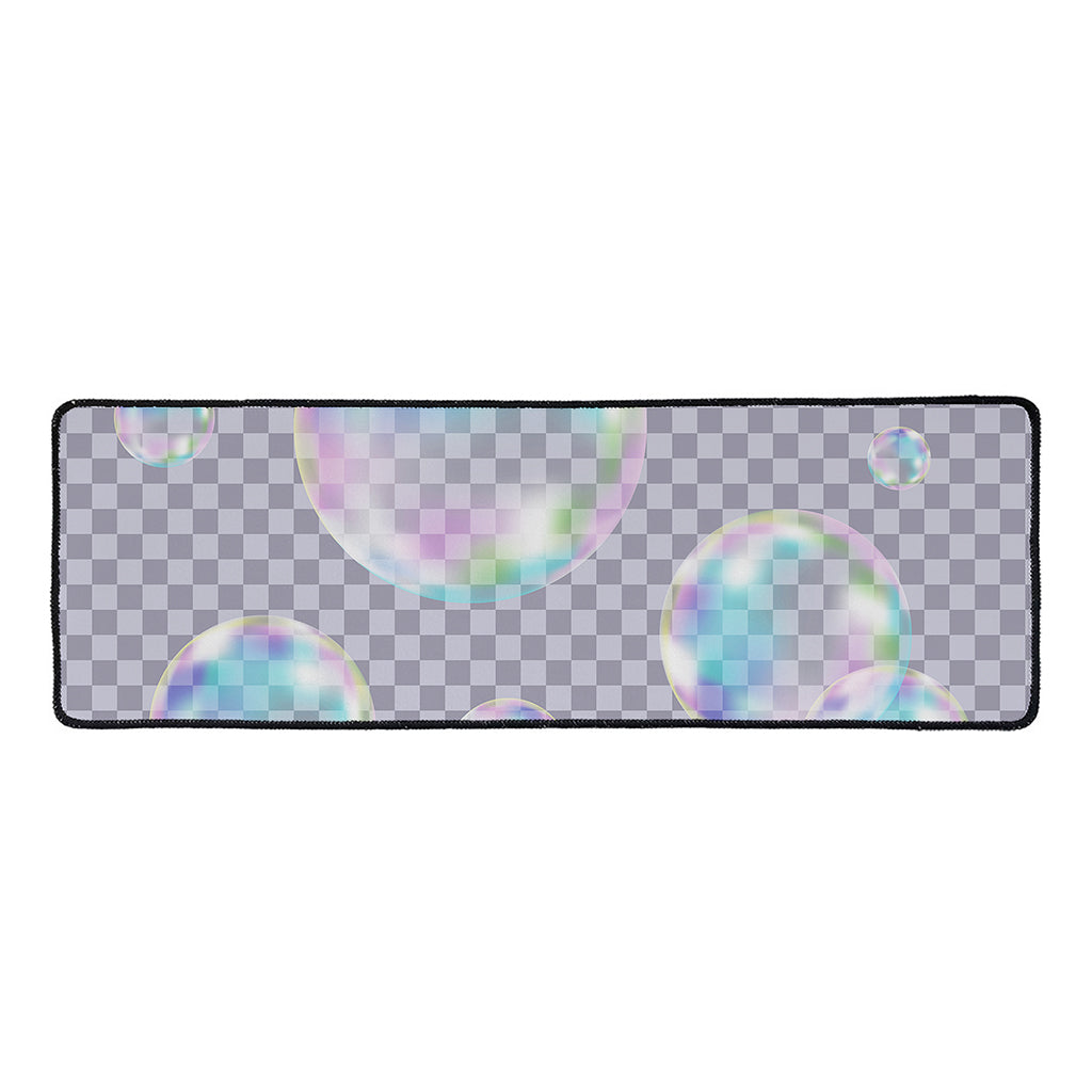 Colorful Soap Bubble Print Long Kitchen Mat