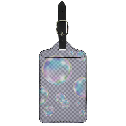 Colorful Soap Bubble Print Luggage Tag