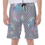 Colorful Soap Bubble Print Men's Beach Shorts