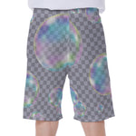 Colorful Soap Bubble Print Men's Beach Shorts