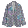 Colorful Soap Bubble Print Men's Blazer