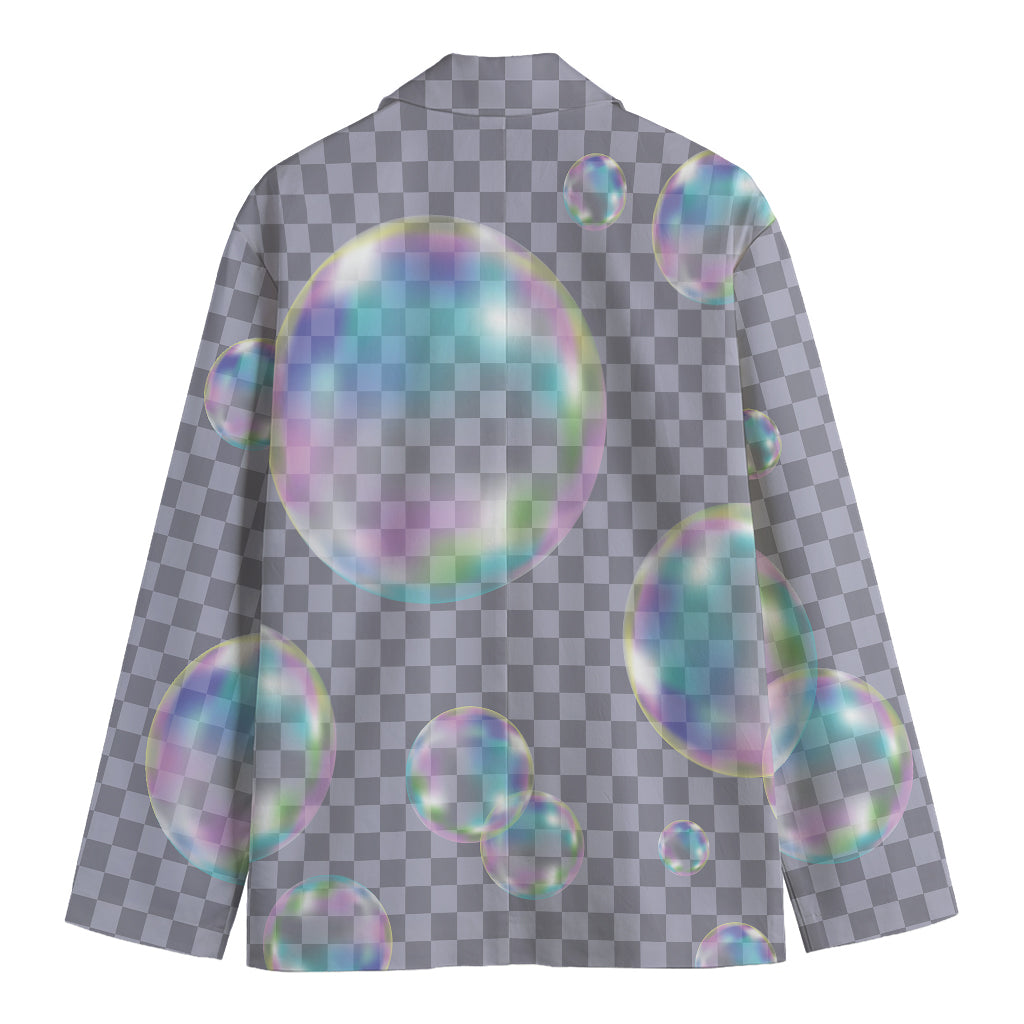 Colorful Soap Bubble Print Men's Blazer