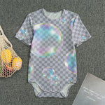 Colorful Soap Bubble Print Men's Bodysuit