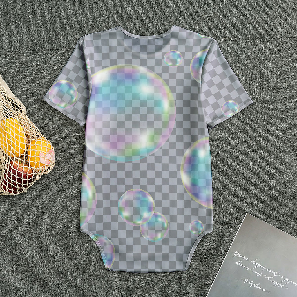 Colorful Soap Bubble Print Men's Bodysuit