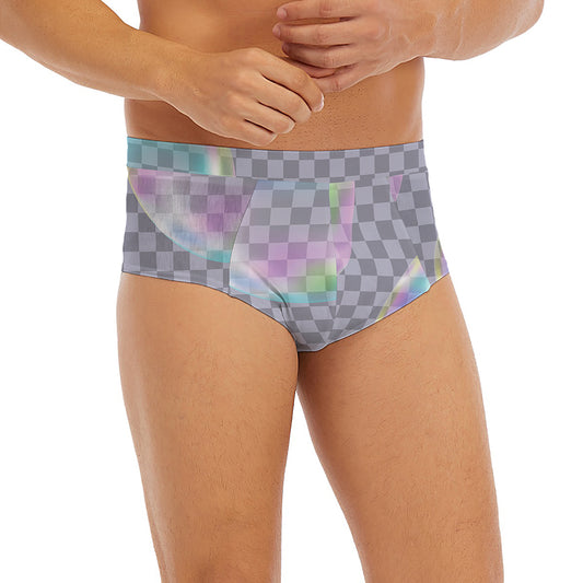 Colorful Soap Bubble Print Men's Briefs
