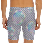 Colorful Soap Bubble Print Men's Long Boxer Briefs