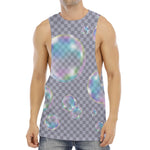 Colorful Soap Bubble Print Men's Muscle Tank Top