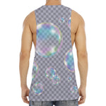 Colorful Soap Bubble Print Men's Muscle Tank Top