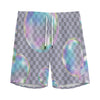 Colorful Soap Bubble Print Men's Sports Shorts