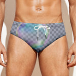 Colorful Soap Bubble Print Men's Swim Briefs