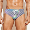 Colorful Soap Bubble Print Men's Swim Briefs