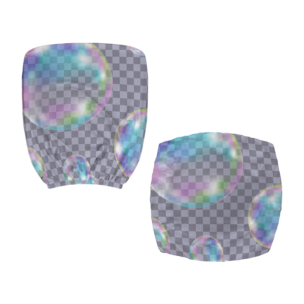 Colorful Soap Bubble Print Office Chair Cover