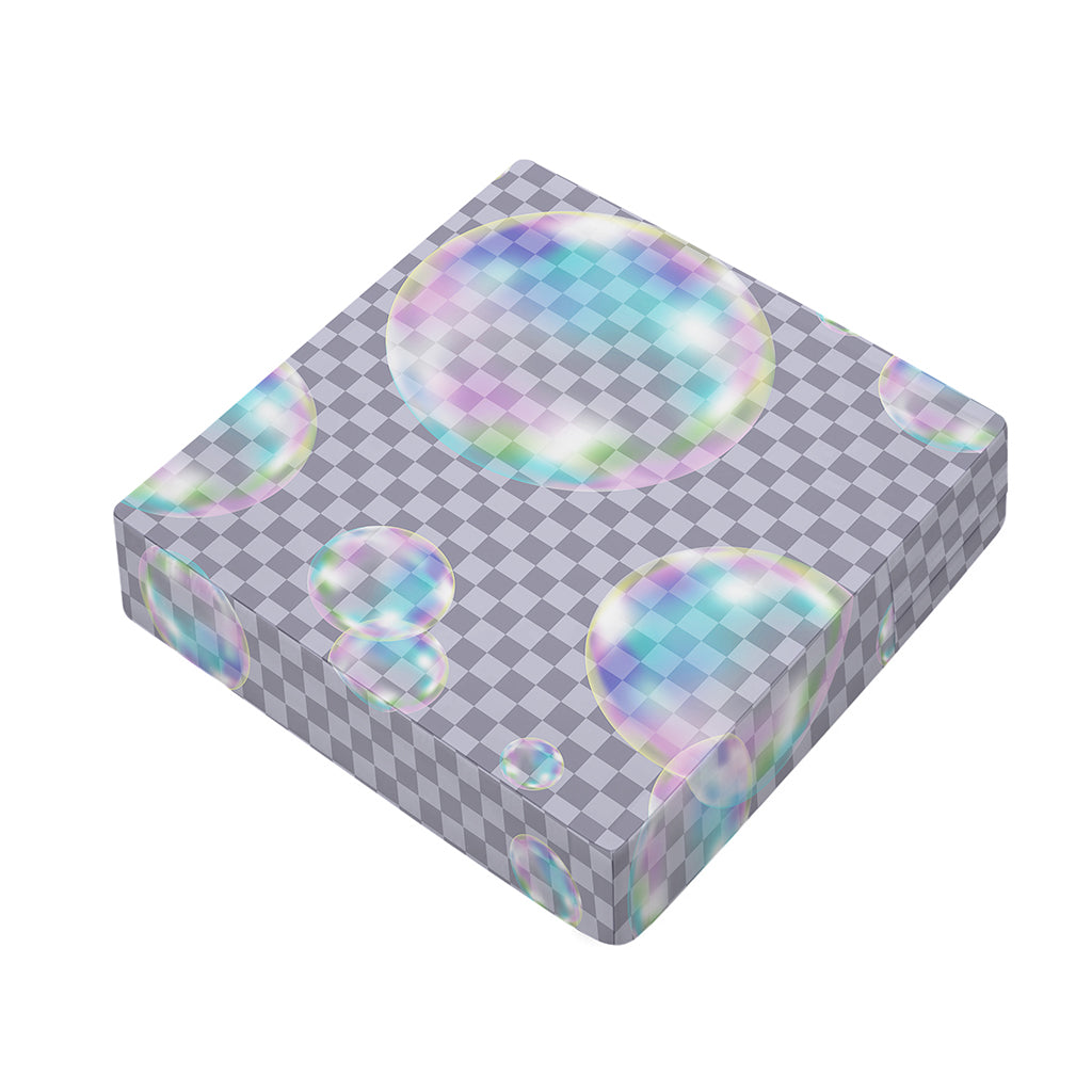 Colorful Soap Bubble Print Outdoor Seat Cushion Cover