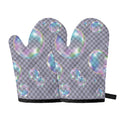 Colorful Soap Bubble Print Oven Mitts