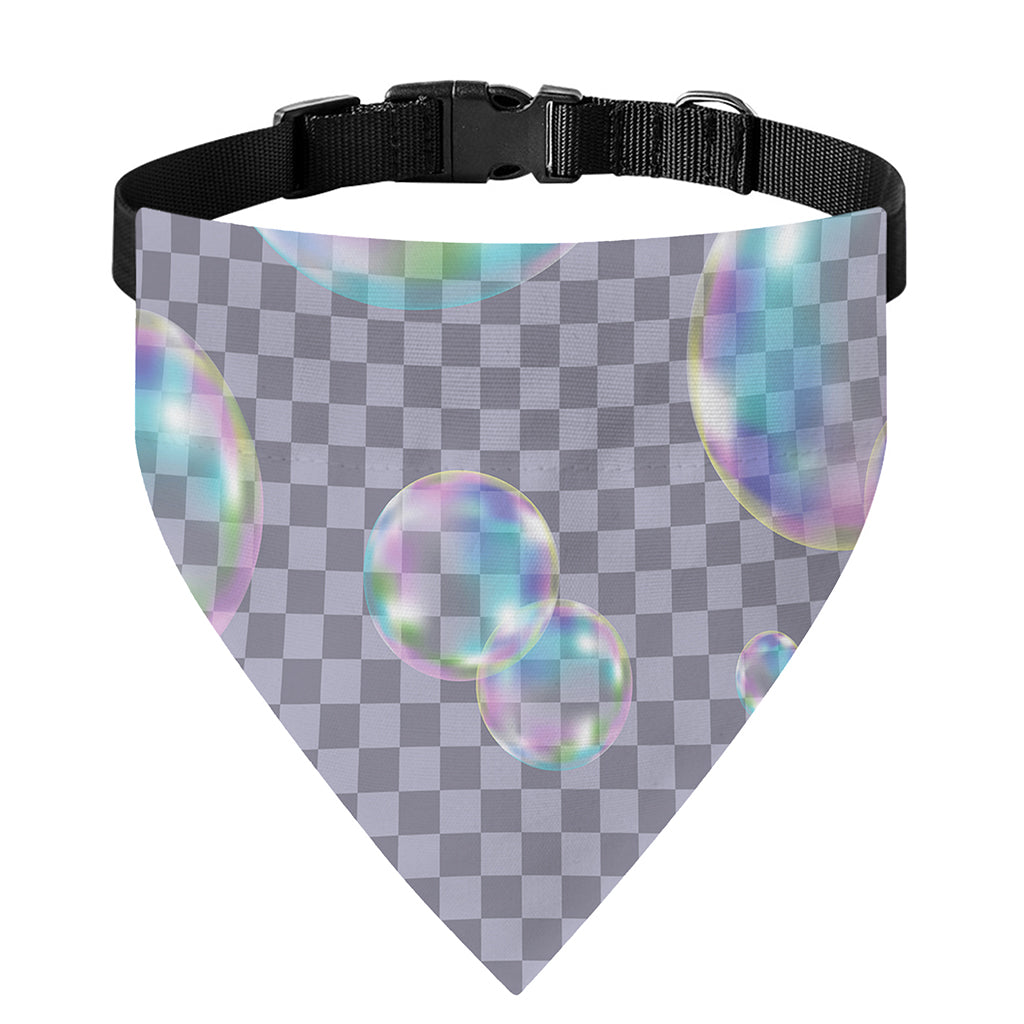 Colorful Soap Bubble Print Over The Collar Dog Bandana