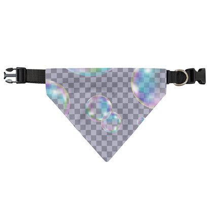 Colorful Soap Bubble Print Over The Collar Dog Bandana