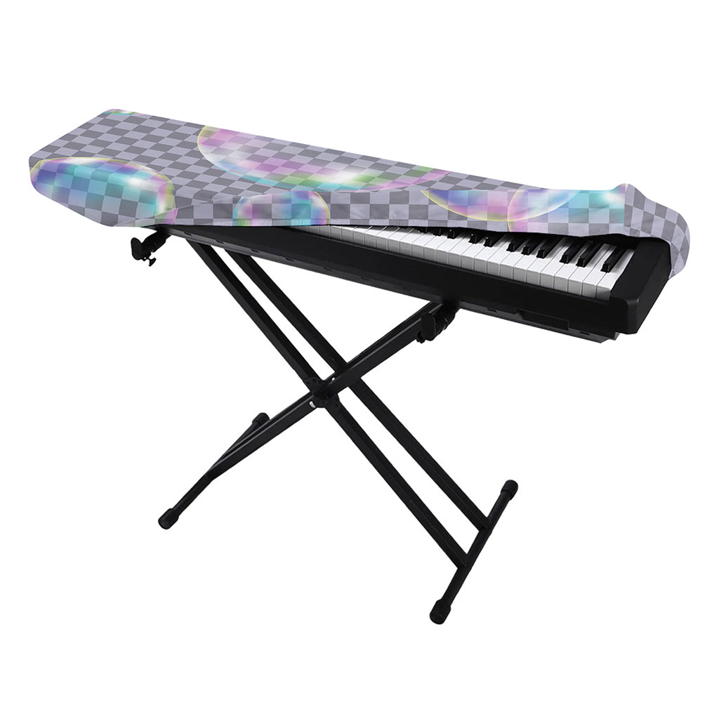 Colorful Soap Bubble Print Piano Keyboard Cover