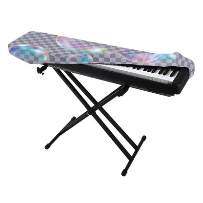 Colorful Soap Bubble Print Piano Keyboard Cover