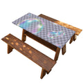 Colorful Soap Bubble Print Picnic Table Cover