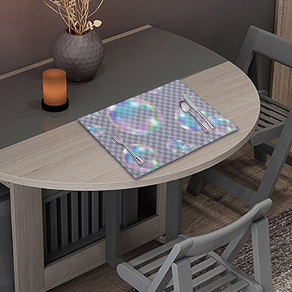 Colorful Soap Bubble Print Placemat