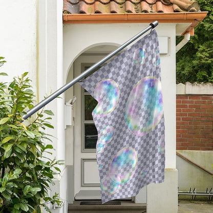 Colorful Soap Bubble Print Polyester Flag