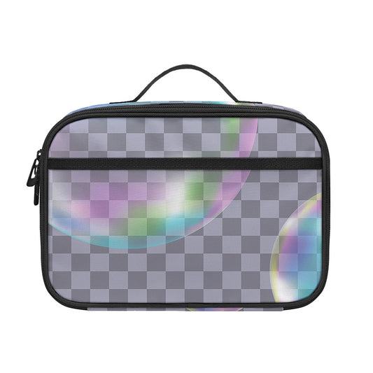 Colorful Soap Bubble Print Portable Lunch Bag