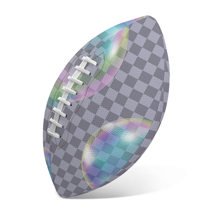 Colorful Soap Bubble Print Rugby Ball