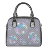 Colorful Soap Bubble Print Shoulder Handbag