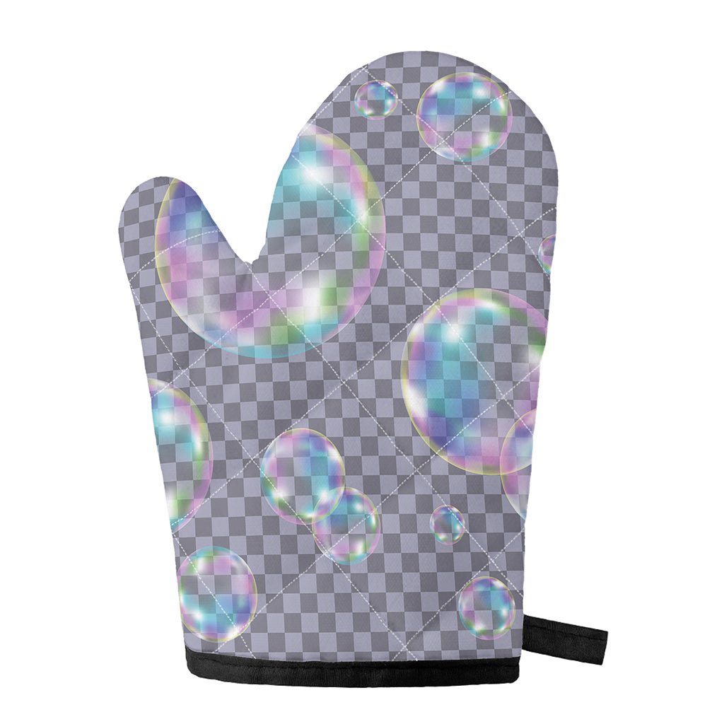 Colorful Soap Bubble Print Single Oven Mitt