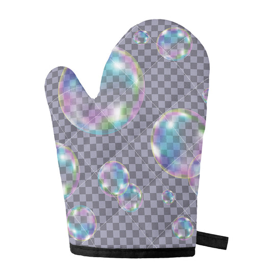 Colorful Soap Bubble Print Single Oven Mitt