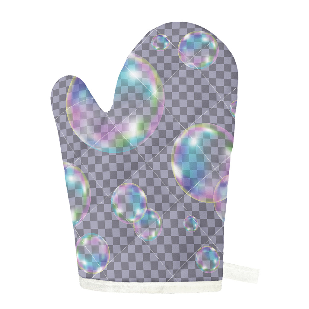 Colorful Soap Bubble Print Single Oven Mitt