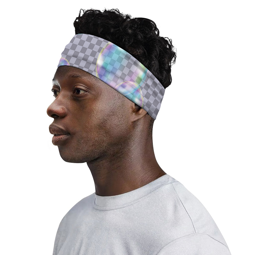 Colorful Soap Bubble Print Sports Headband