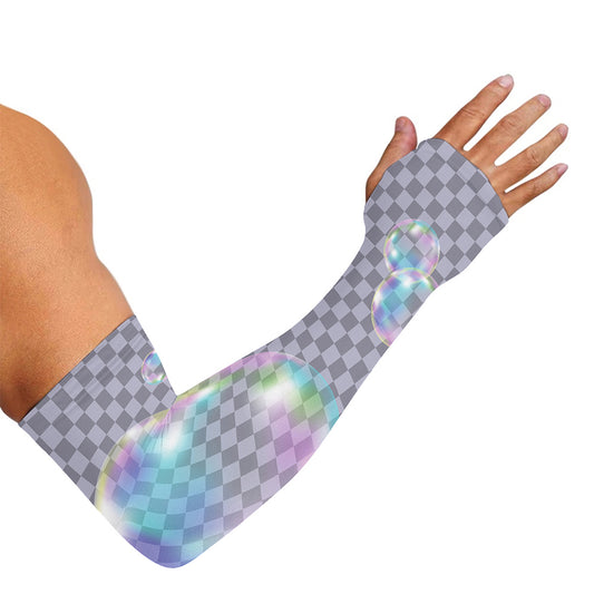 Colorful Soap Bubble Print Sun Protection Arm Sleeves