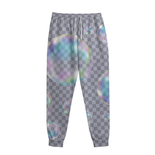 Colorful Soap Bubble Print Sweatpants