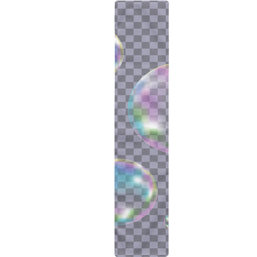 Colorful Soap Bubble Print Table Runner