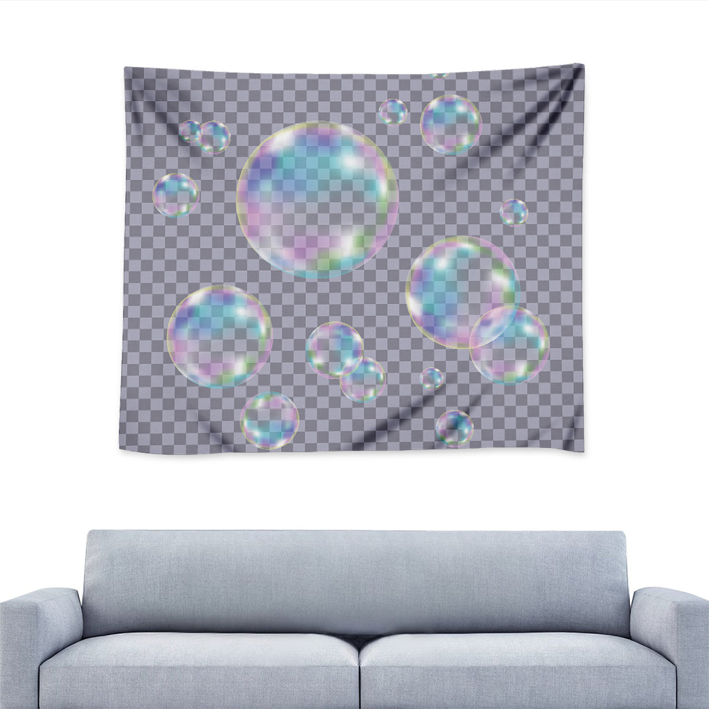 Colorful Soap Bubble Print Tapestry