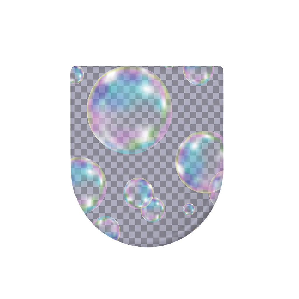 Colorful Soap Bubble Print Toilet Lid Cover