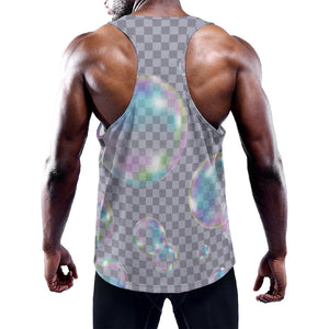 Colorful Soap Bubble Print Training Tank Top