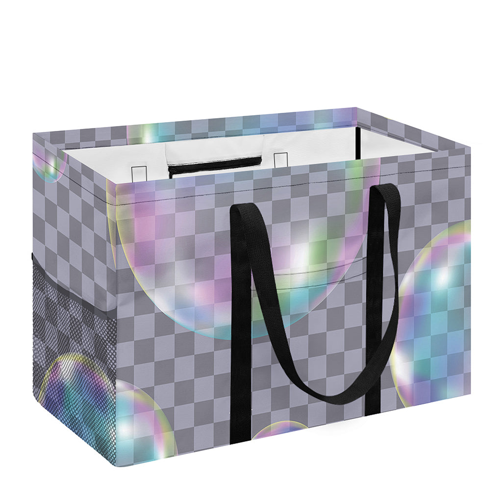 Colorful Soap Bubble Print Utility Tote Bag