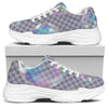 Colorful Soap Bubble Print White Chunky Shoes