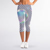 Colorful Soap Bubble Print Women's Capri Leggings