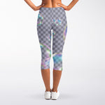 Colorful Soap Bubble Print Women's Capri Leggings