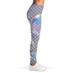 Colorful Soap Bubble Print Women's Leggings