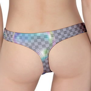 Colorful Soap Bubble Print Women's Thong