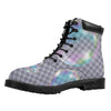 Colorful Soap Bubble Print Work Boots