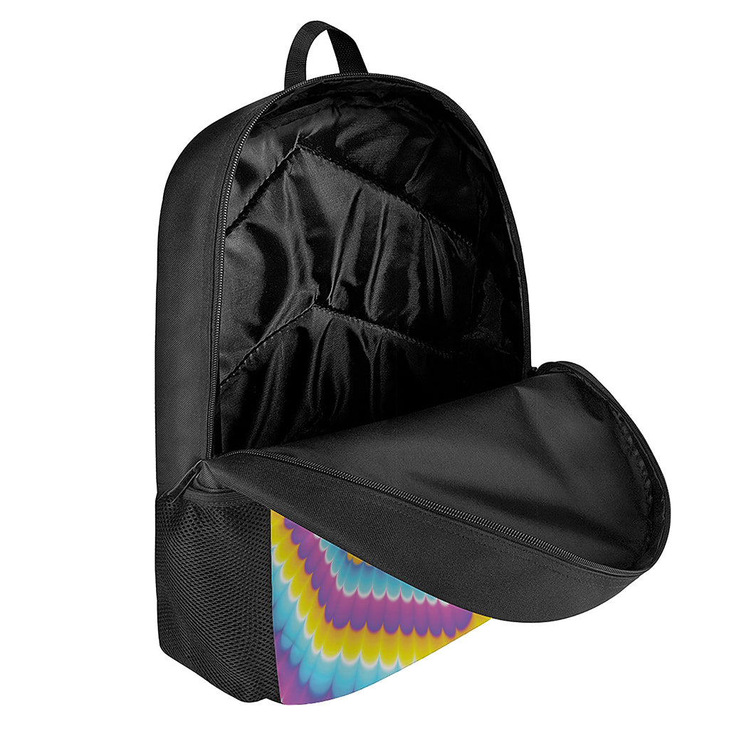 Colorful Spiral Illusion Print 17 Inch Backpack